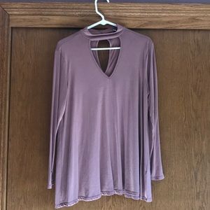 Blouse with built in choker